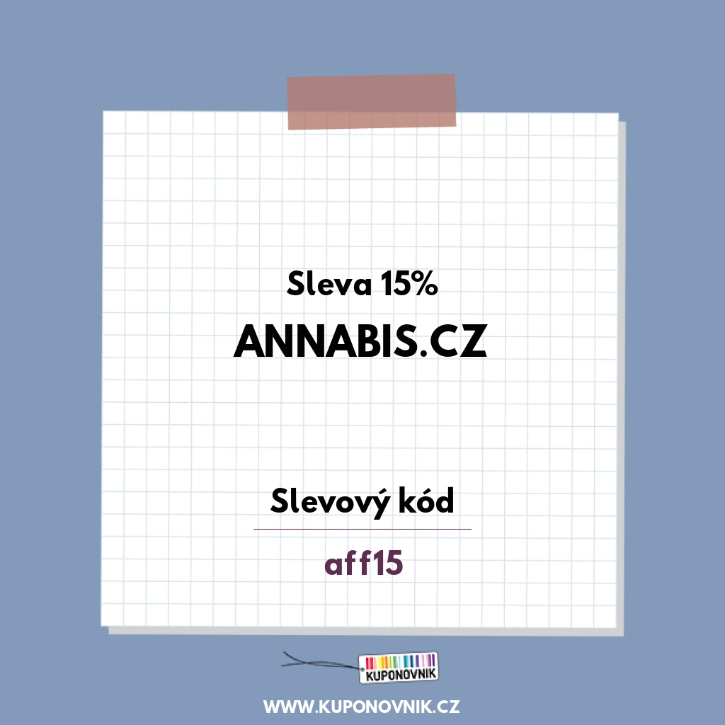 Annabis.cz slevový kód - Sleva 15%