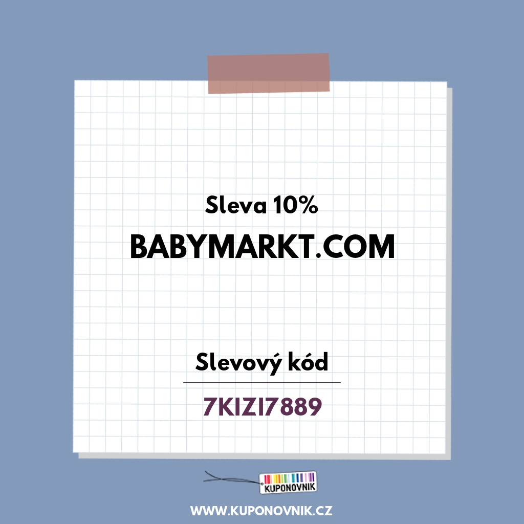 Babymarkt.com slevový kód - Sleva 10%