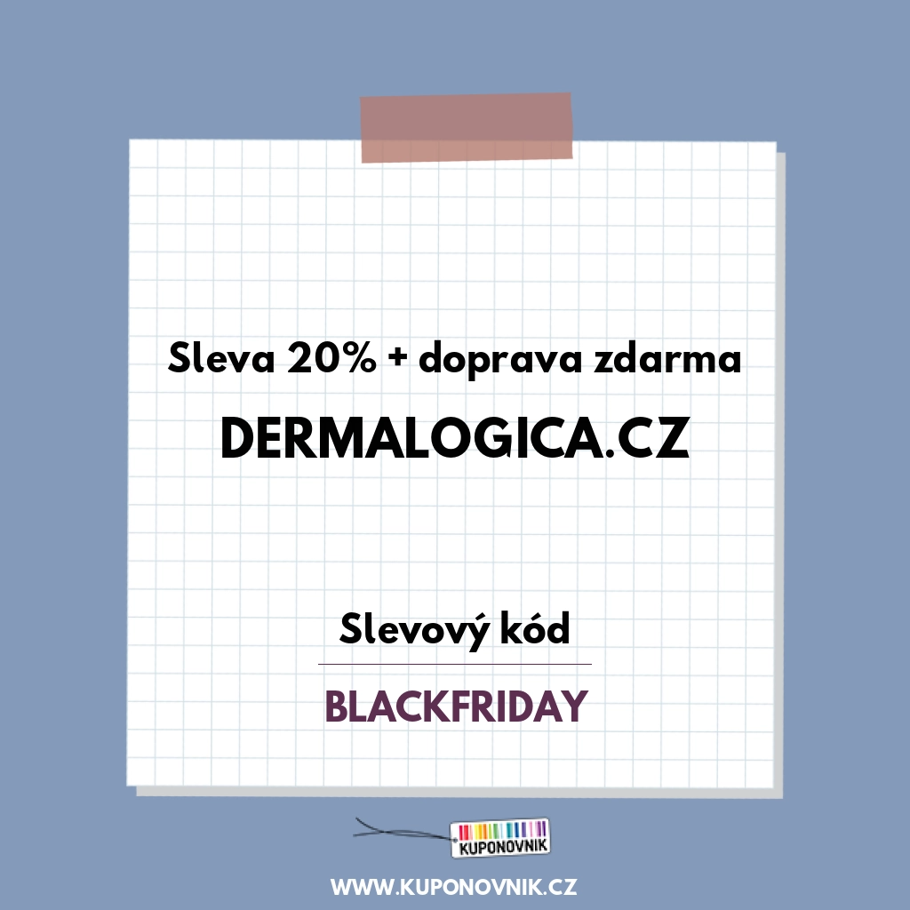 Dermalogica.cz slevový kód - Sleva 20% + doprava zdarma