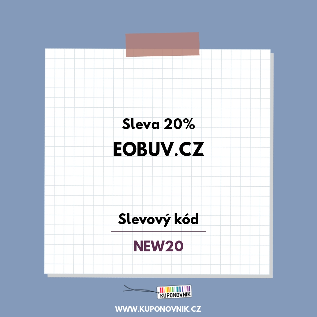 eObuv.cz slevový kód - Sleva 20%
