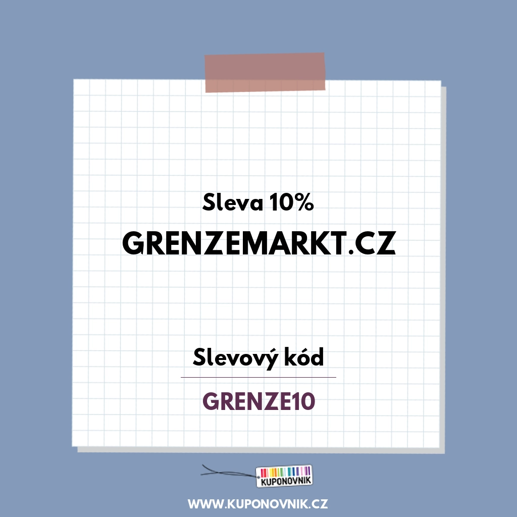 Grenzemarkt.cz slevový kód - Sleva 10%