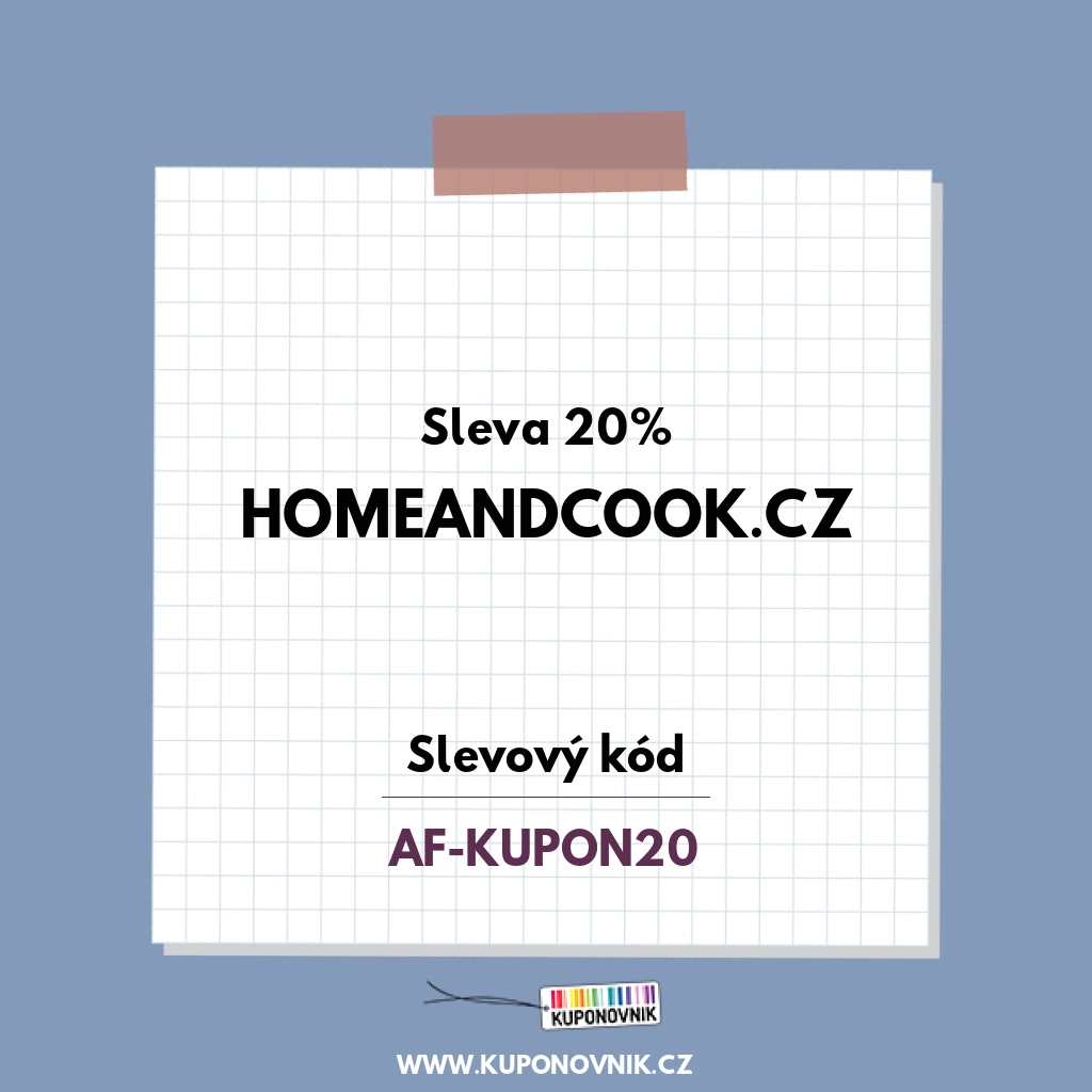 Homeandcook.cz slevový kód - Sleva 20%