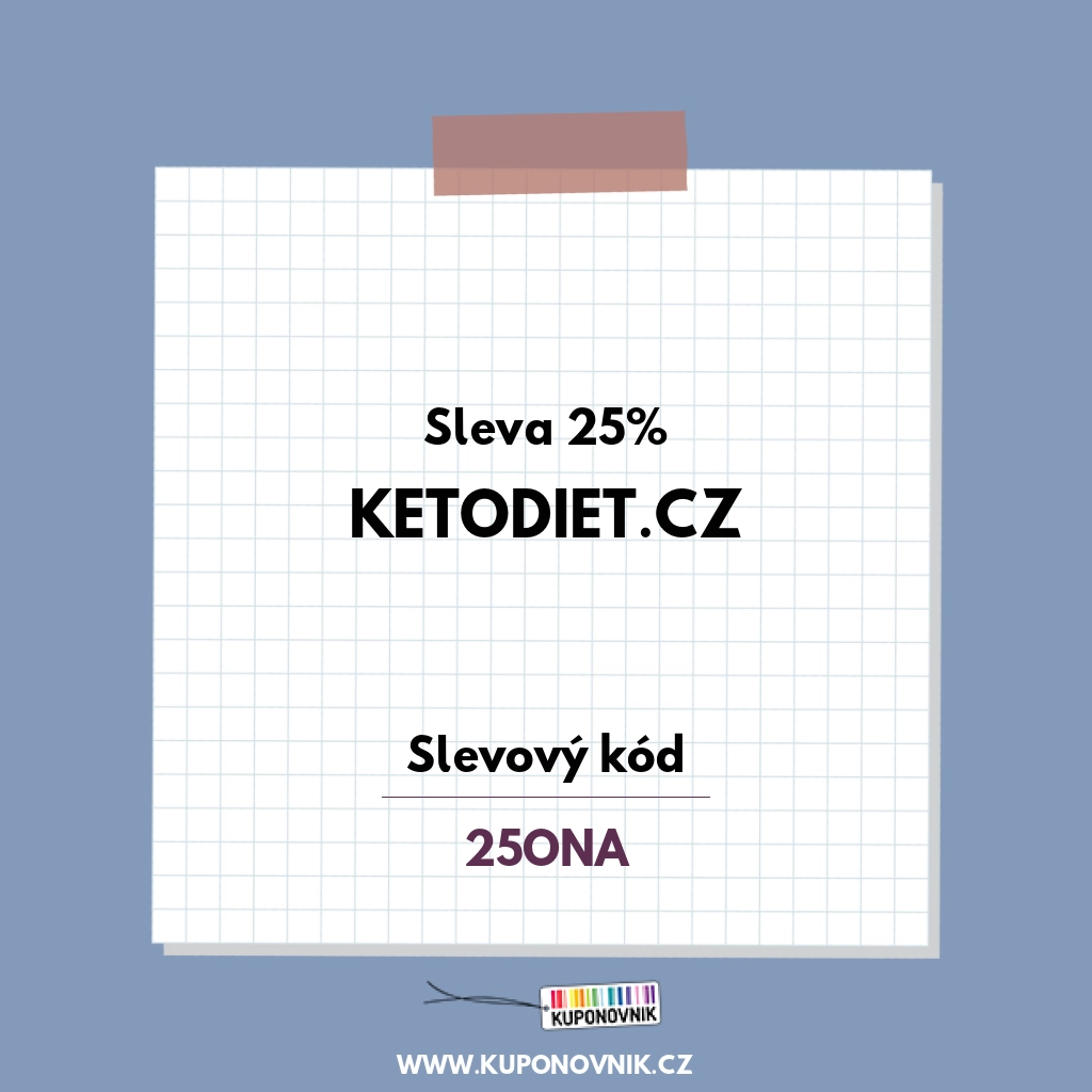 KetoDiet.cz slevový kód - Sleva 25%