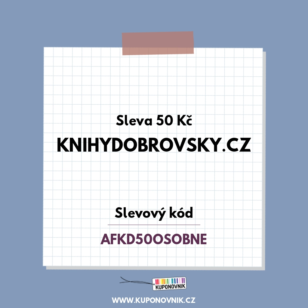 KnihyDobrovsky.cz slevový kód - Sleva 50 Kč