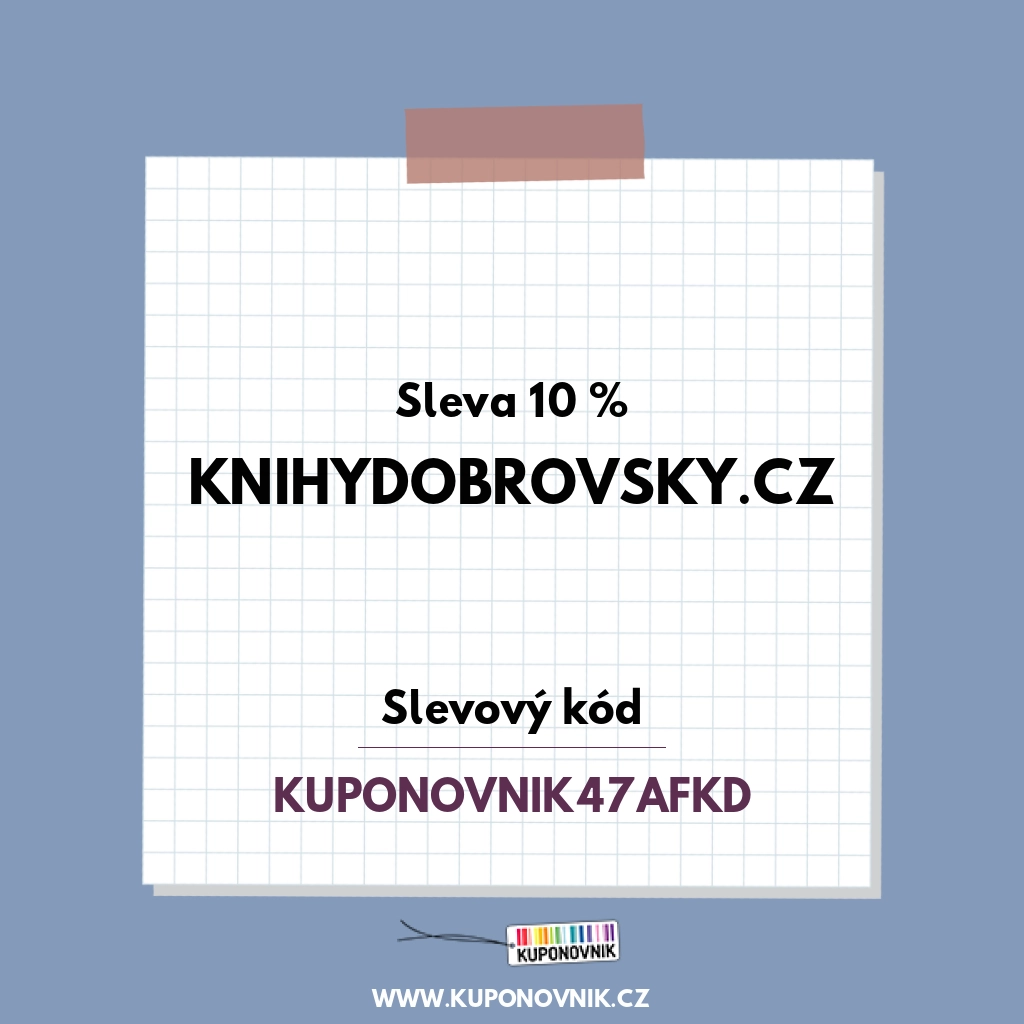 KnihyDobrovsky.cz slevový kód - Sleva 10 %