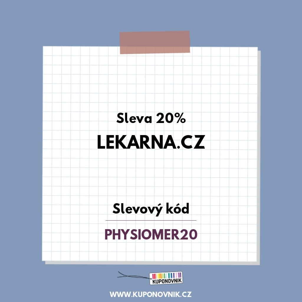 Lekarna.cz slevový kód - Sleva 20%