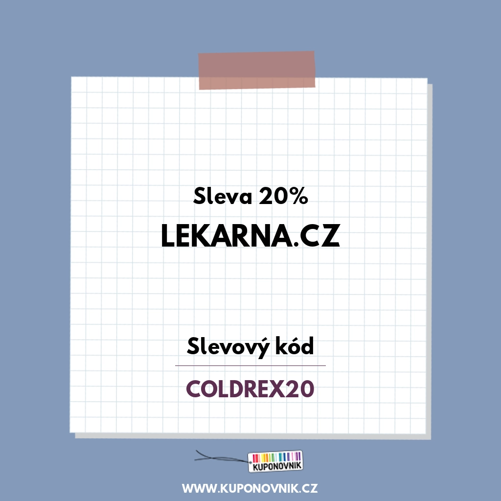 Lekarna.cz slevový kód - Sleva 20%