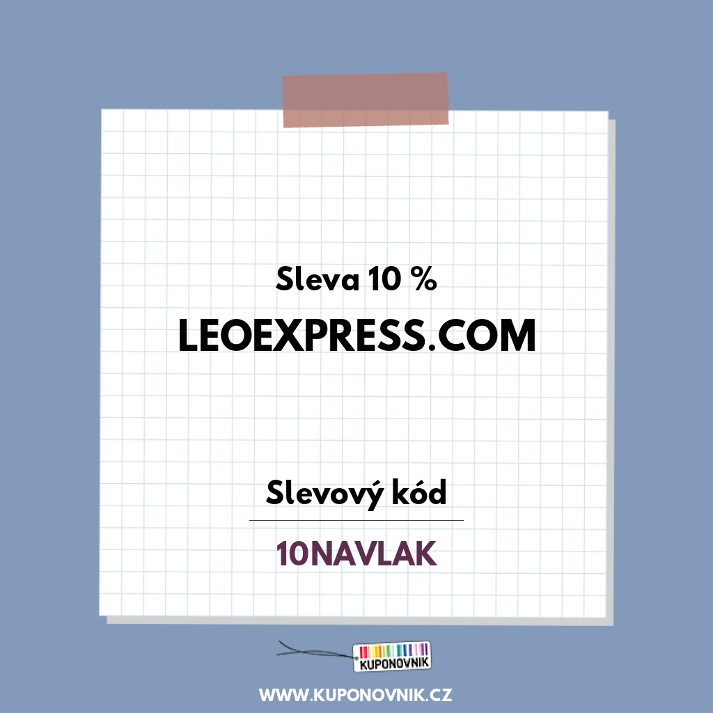 Leoexpress.com slevový kód - Sleva 10 %