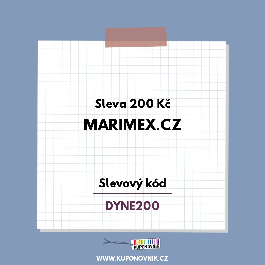 Marimex.cz slevový kód - Sleva 200 Kč