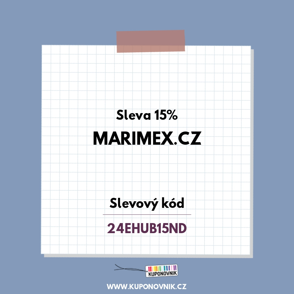 Marimex.cz slevový kód - Sleva 15%