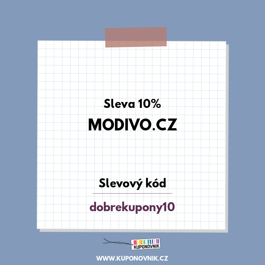 Modivo.cz slevový kód - Sleva 10%