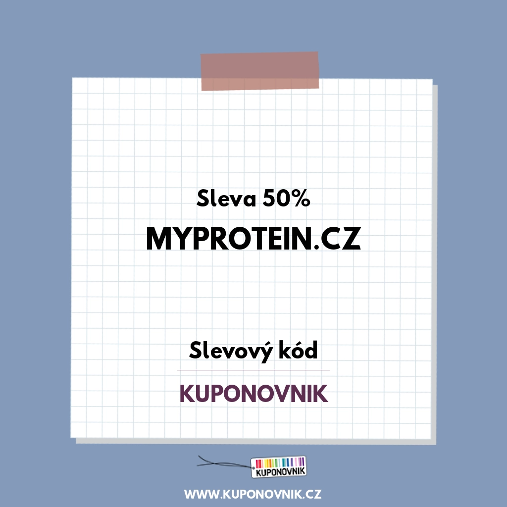 MyProtein.cz slevový kód - Sleva 50%