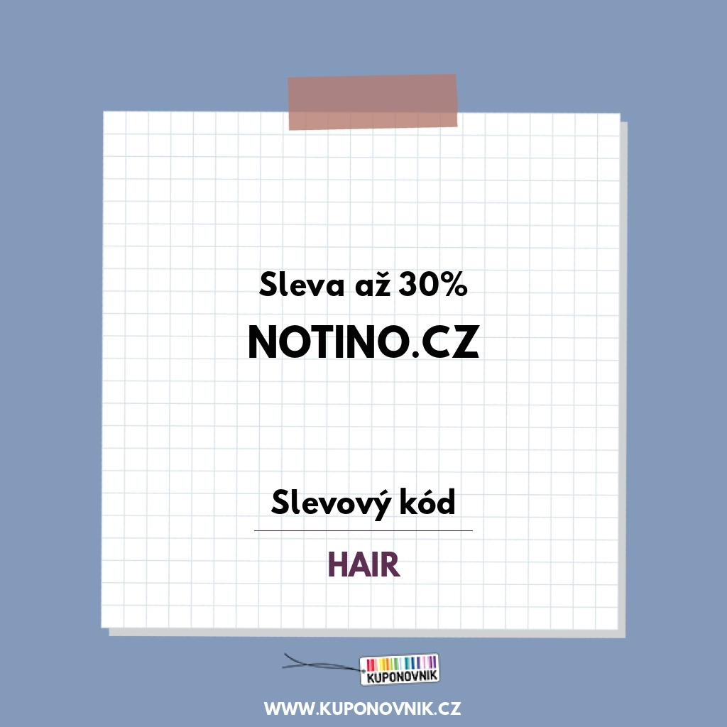 Notino.cz slevový kód - Sleva až 30%