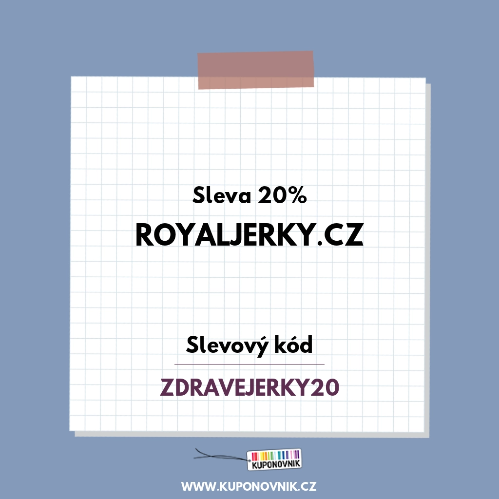 RoyalJerky.cz slevový kód - Sleva 20%