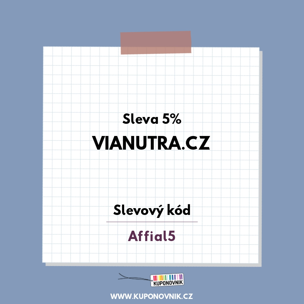 Vianutra.cz slevový kód - Sleva 5%