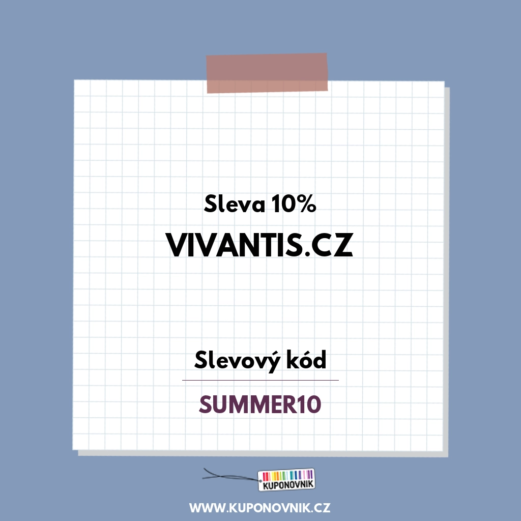 Vivantis.cz slevový kód - Sleva 10%