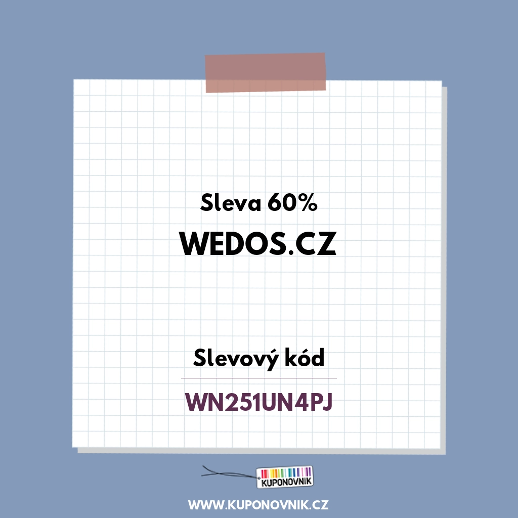 Vedos.cz slevový kód - Sleva 60%