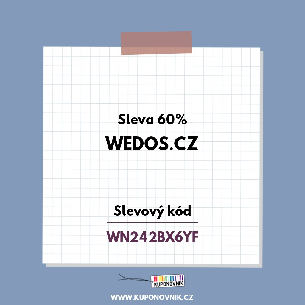 Wedos.cz slevový kód - Sleva 60%