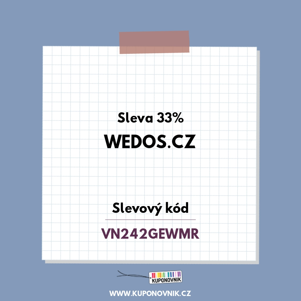Wedos.cz slevový kód - Sleva 33%