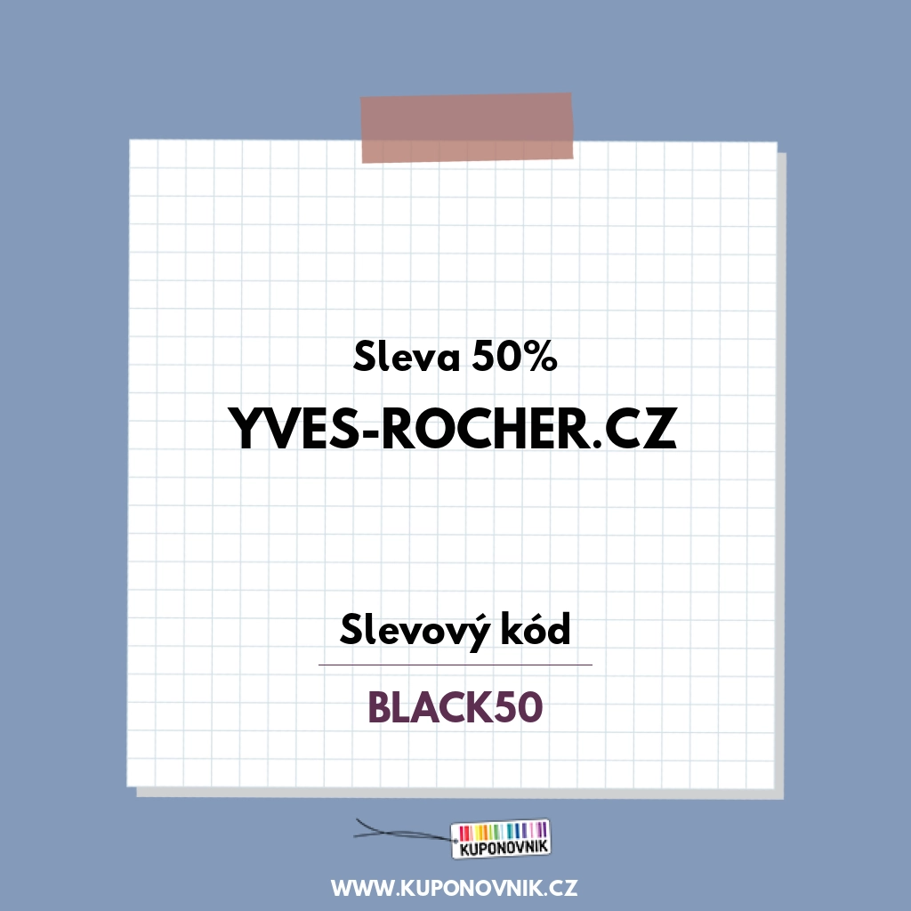 Yves-Rocher.cz slevový kód - Sleva 50%